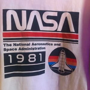 Vintage laid back NASA medium sized unisex hooded sweatshirt — Neon Riot—